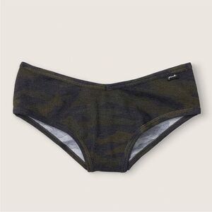 Victoria's Secret PINK Cotton Cheekster Panty Carbide Camo NEW